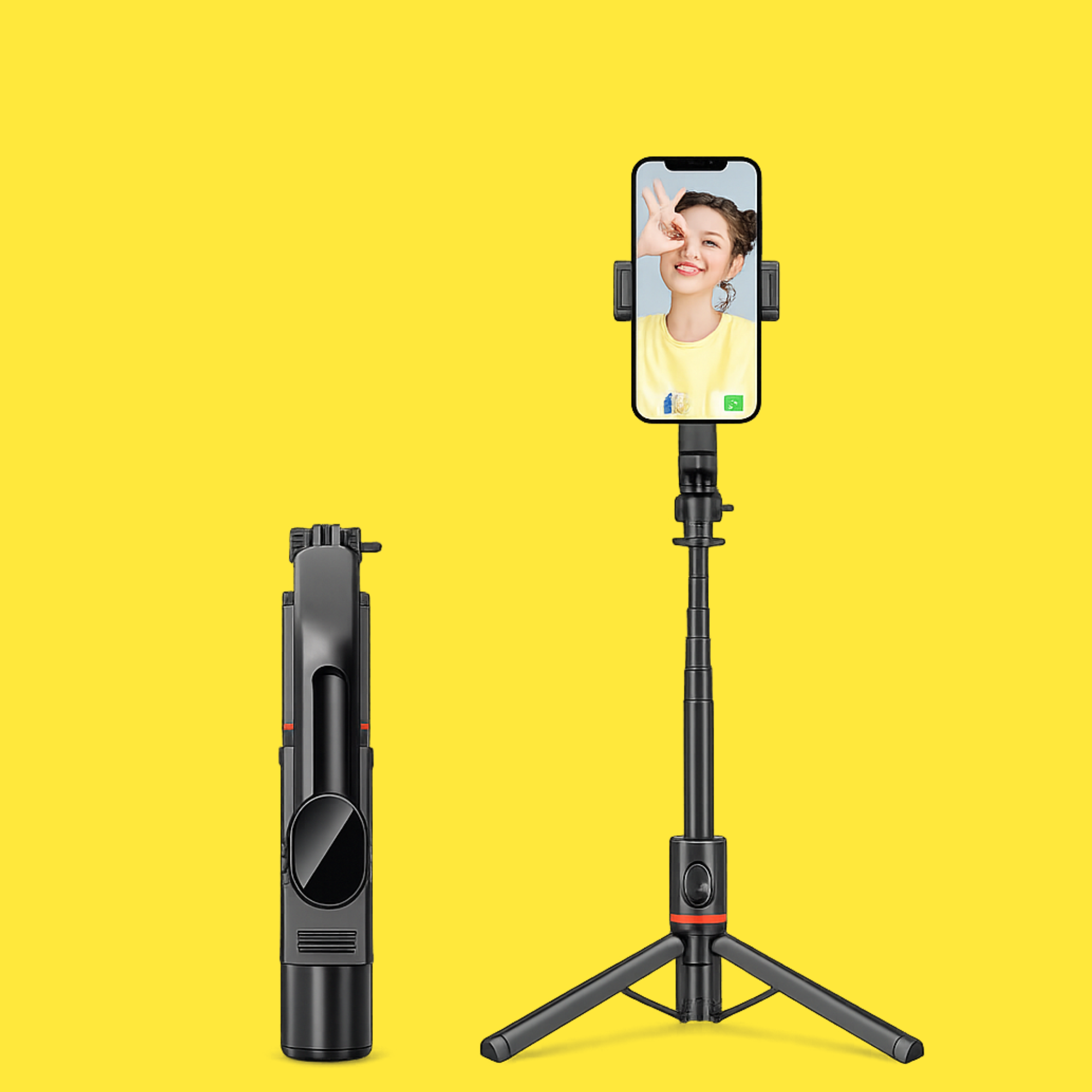 Trépied Bluetooth avec Perche à Selfie Magnétique