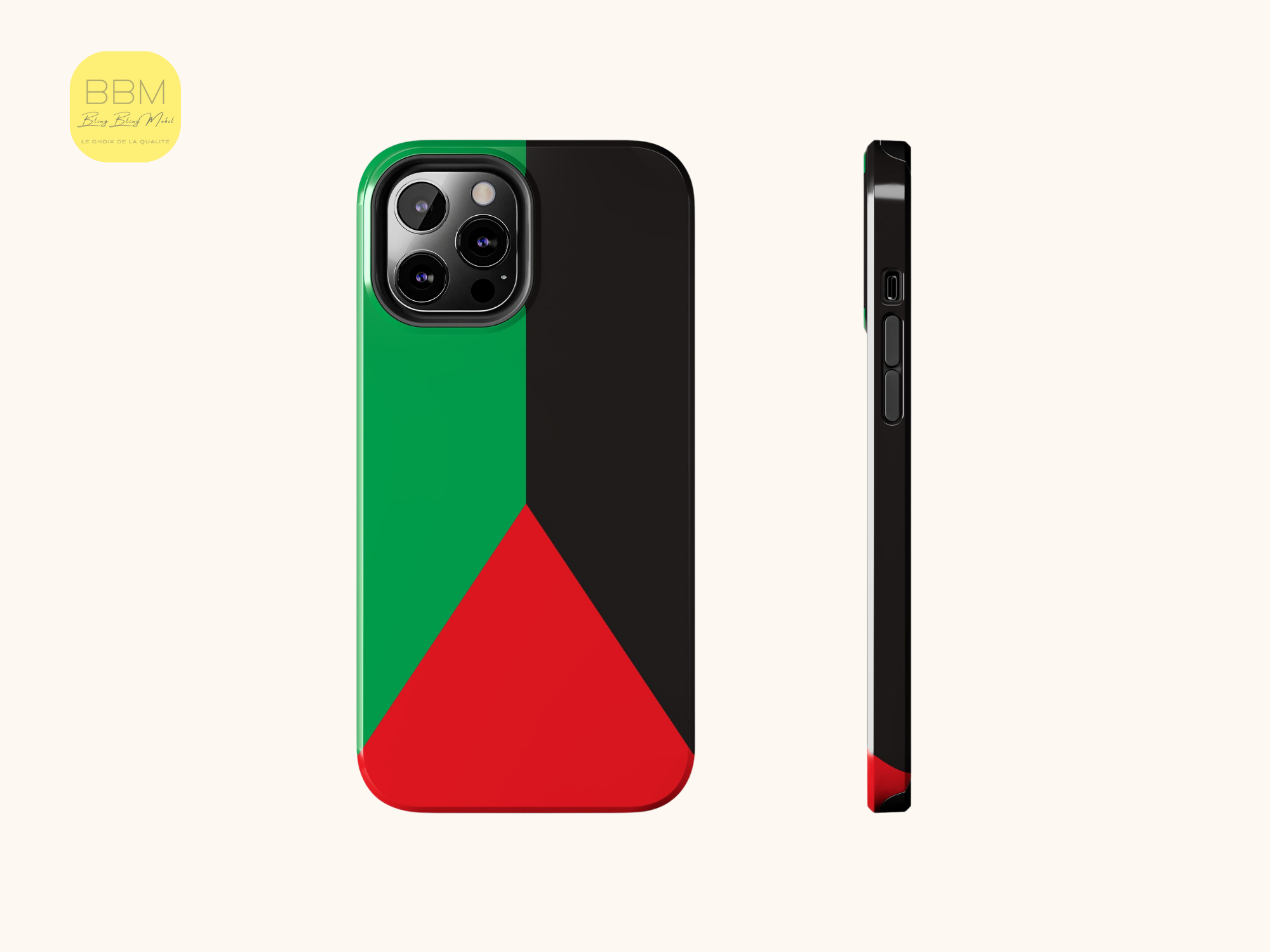Etui de téléphone aux couleurs du drapeau de la Martinique - Coque pour iPhone et  Samsung - Coque de protection pour les amoureux de la Martinique et des Caraïbes