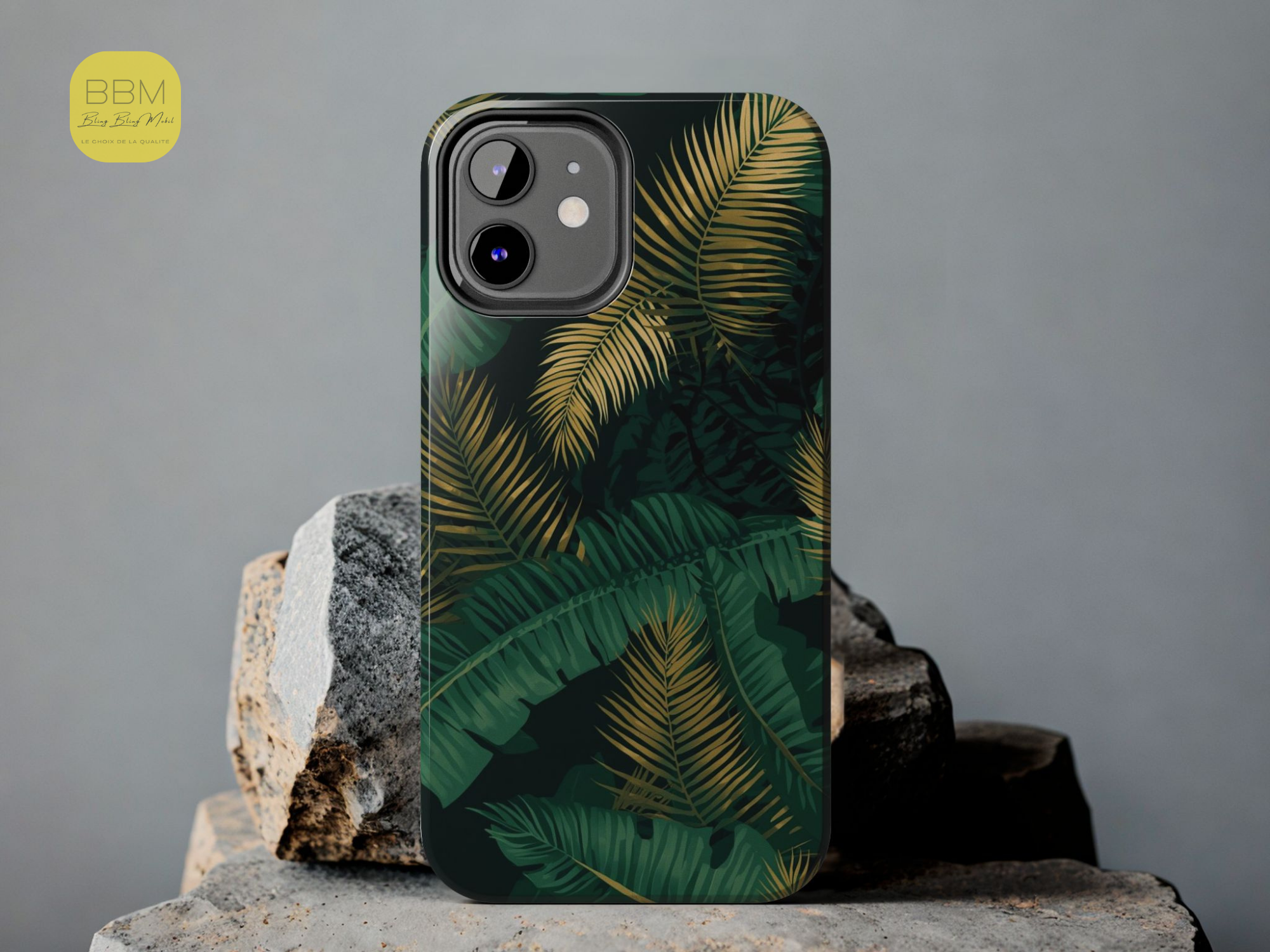 Coque de téléphone motif palmier pour iPhone et Samsung - Coque de protection - Cadeau pour les amoureux des Caraïbes