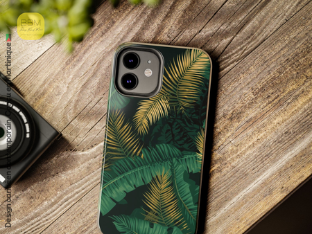 Coque de téléphone motif palmier pour iPhone et Samsung - Coque de protection - Cadeau pour les amoureux des Caraïbes