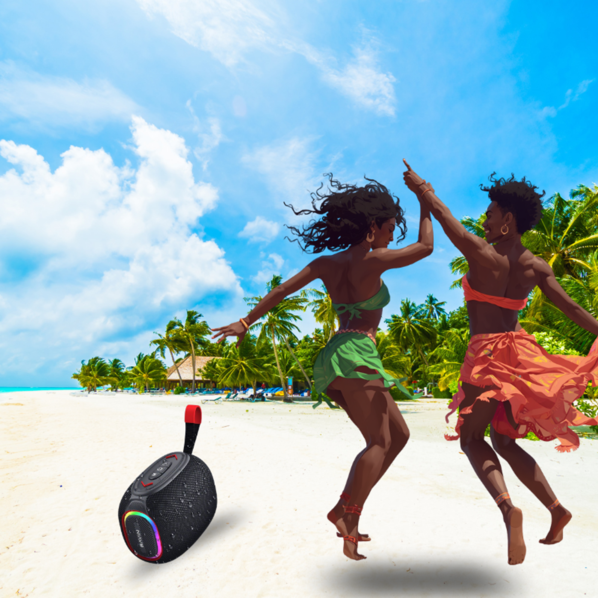 Enceinte Bluetooth Portable Étanche et Puissante - BAVIN BM-33